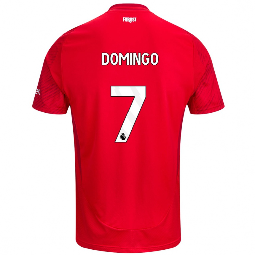 Enfant Football Maillot Sophie Domingo #7 Rouge Blanc Tenues Domicile 2024/25 Canada