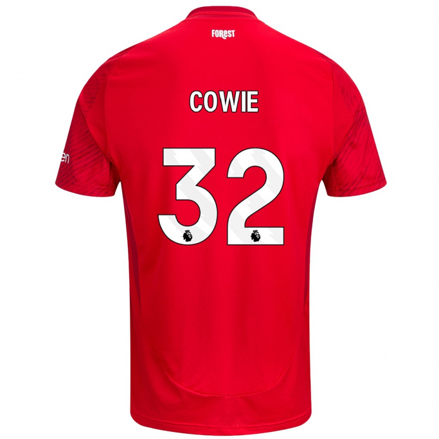 Enfant Football Maillot Abi Cowie #32 Rouge Blanc Tenues Domicile 2024/25 Canada