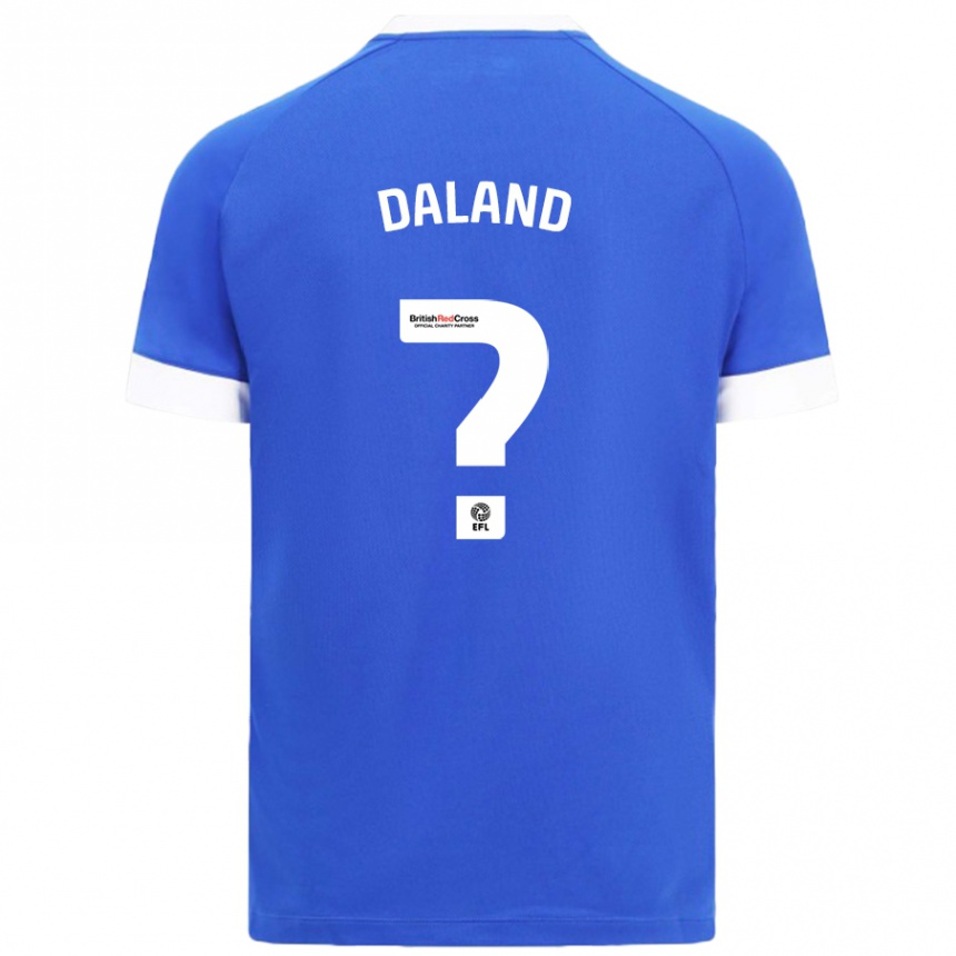 Enfant Football Maillot Jesper Daland #0 Bleu Ciel Tenues Domicile 2024/25 Canada