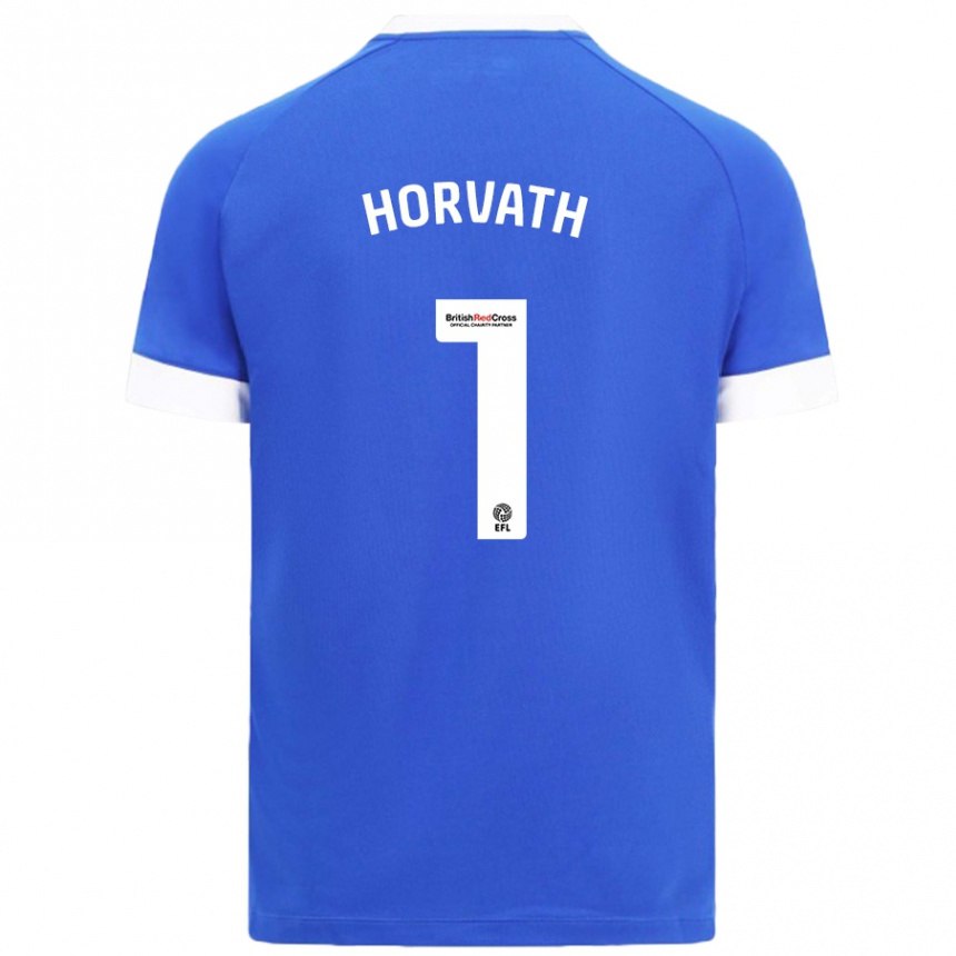 Enfant Football Maillot Ethan Horvath #1 Bleu Ciel Tenues Domicile 2024/25 Canada