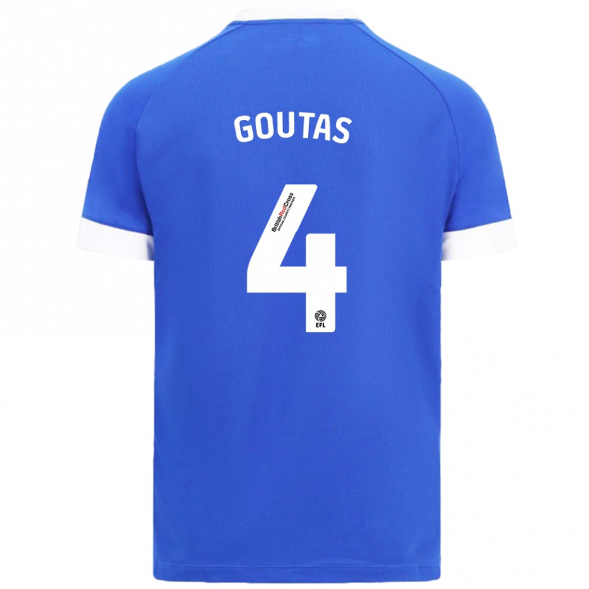 Enfant Football Maillot Dimitrios Goutas #4 Bleu Ciel Tenues Domicile 2024/25 Canada