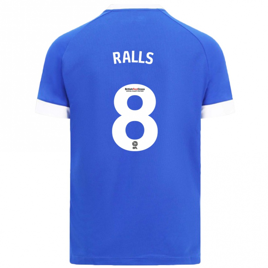 Enfant Football Maillot Joe Ralls #8 Bleu Ciel Tenues Domicile 2024/25 Canada