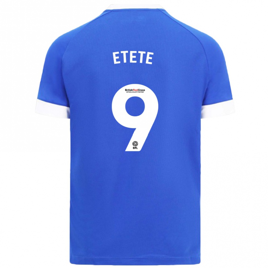 Enfant Football Maillot Kion Etete #9 Bleu Ciel Tenues Domicile 2024/25 Canada