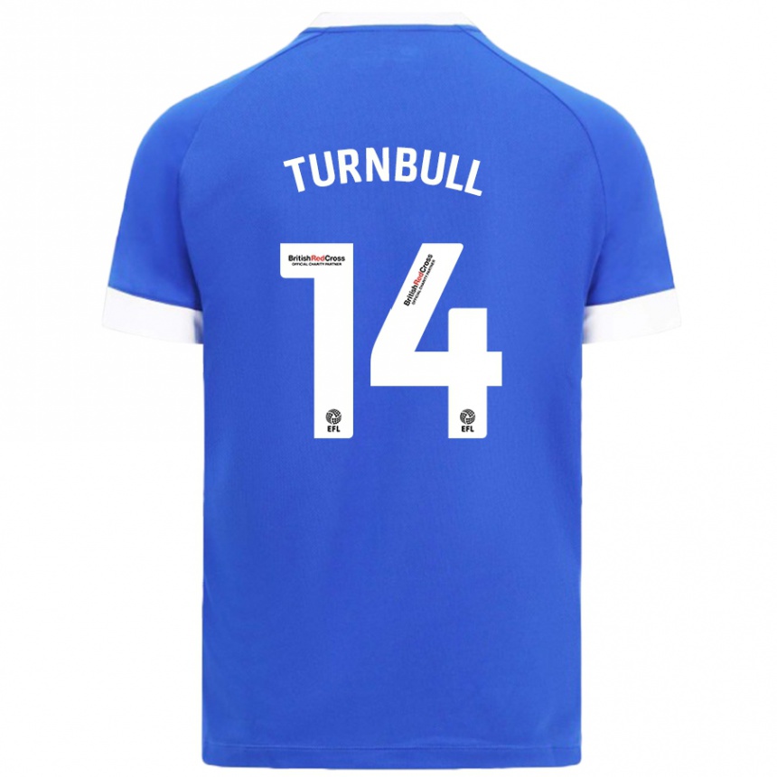 Enfant Football Maillot David Turnbull #14 Bleu Ciel Tenues Domicile 2024/25 Canada