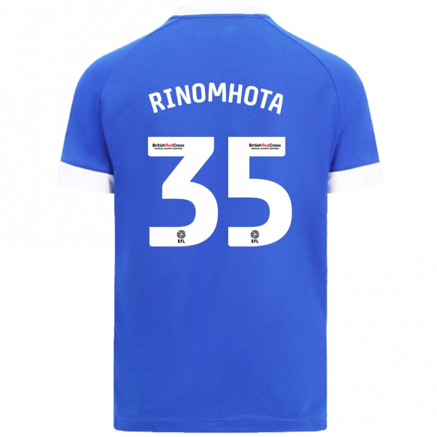 Enfant Football Maillot Andy Rinomhota #35 Bleu Ciel Tenues Domicile 2024/25 Canada