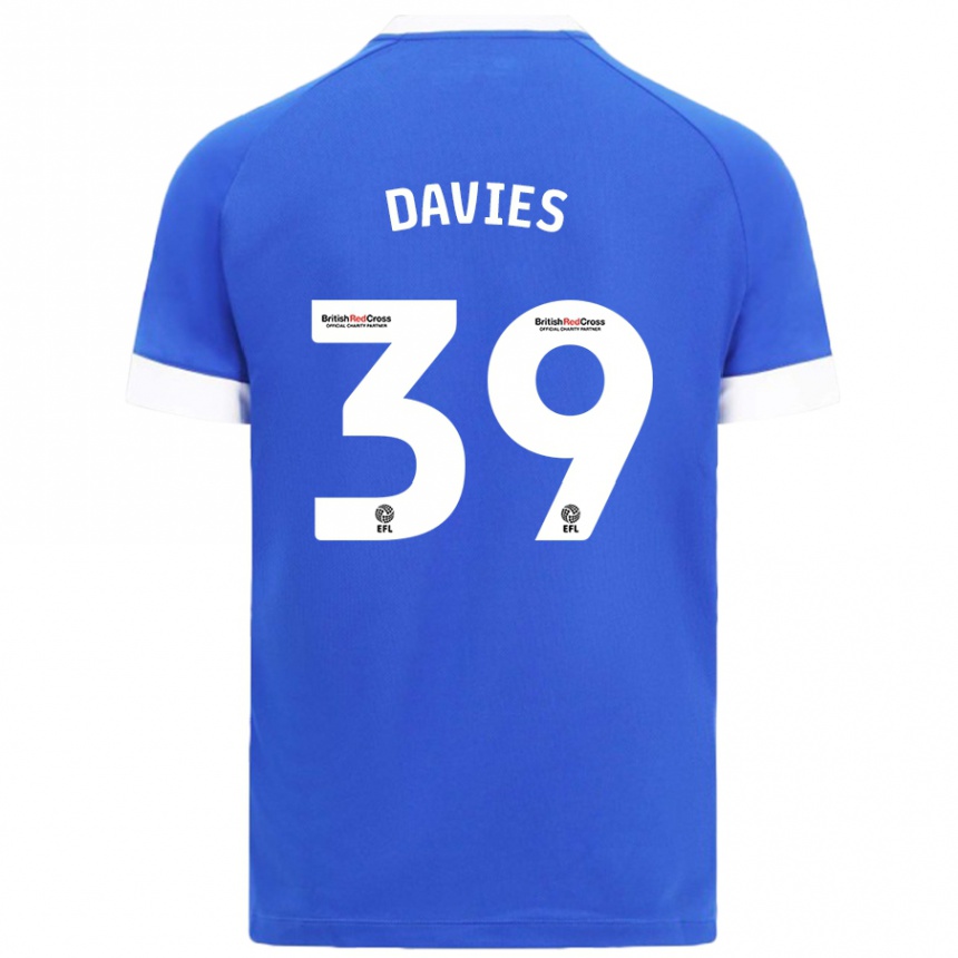 Enfant Football Maillot Isaak Davies #39 Bleu Ciel Tenues Domicile 2024/25 Canada