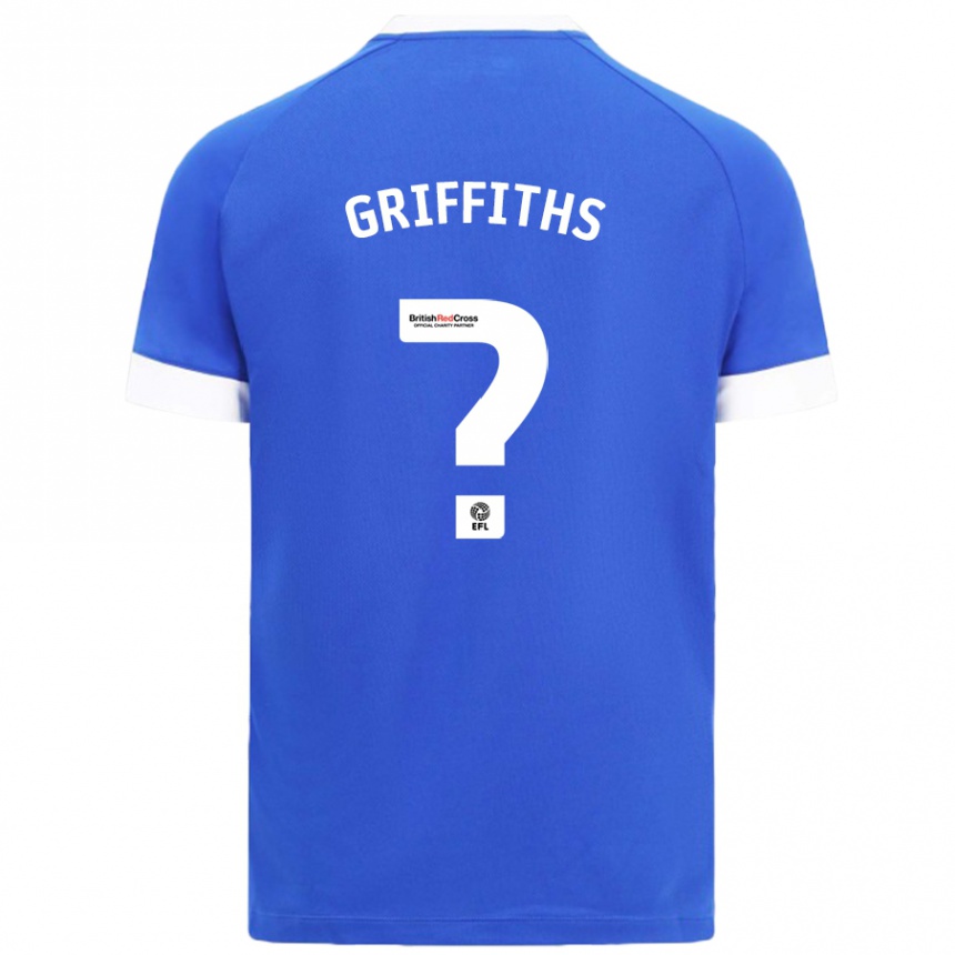 Enfant Football Maillot Ewan Griffiths #0 Bleu Ciel Tenues Domicile 2024/25 Canada