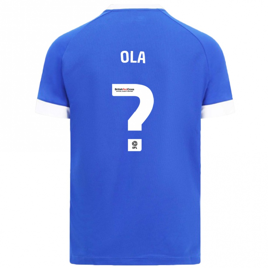 Enfant Football Maillot Daniel Ola #0 Bleu Ciel Tenues Domicile 2024/25 Canada