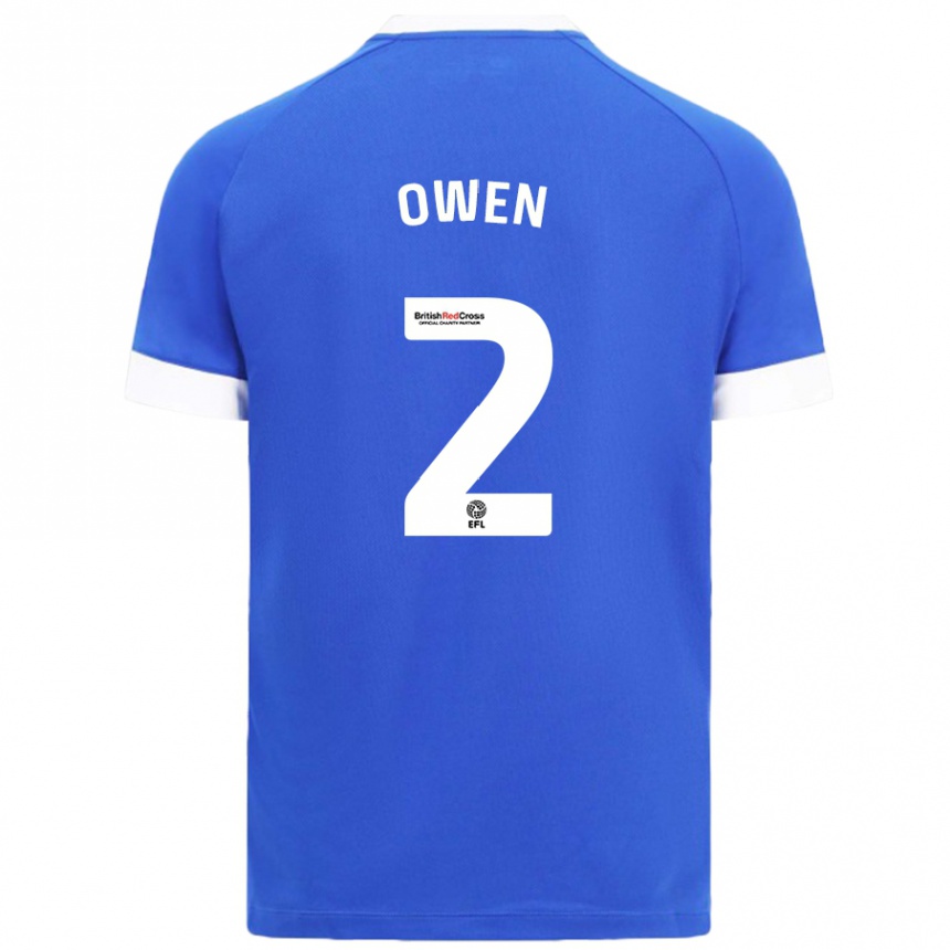 Enfant Football Maillot Lisa Owen #2 Bleu Ciel Tenues Domicile 2024/25 Canada