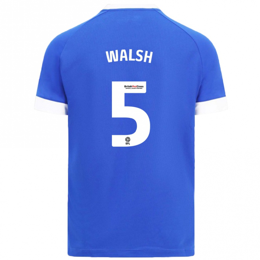 Enfant Football Maillot Siobhan Walsh #5 Bleu Ciel Tenues Domicile 2024/25 Canada