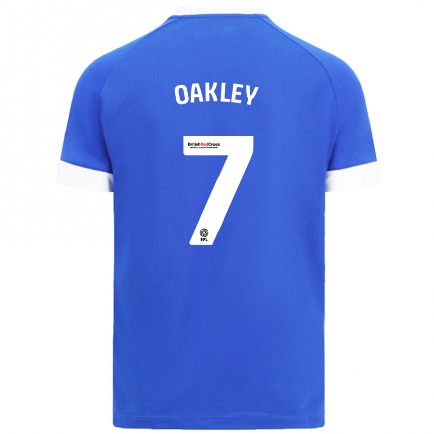 Enfant Football Maillot Rhianne Oakley #7 Bleu Ciel Tenues Domicile 2024/25 Canada