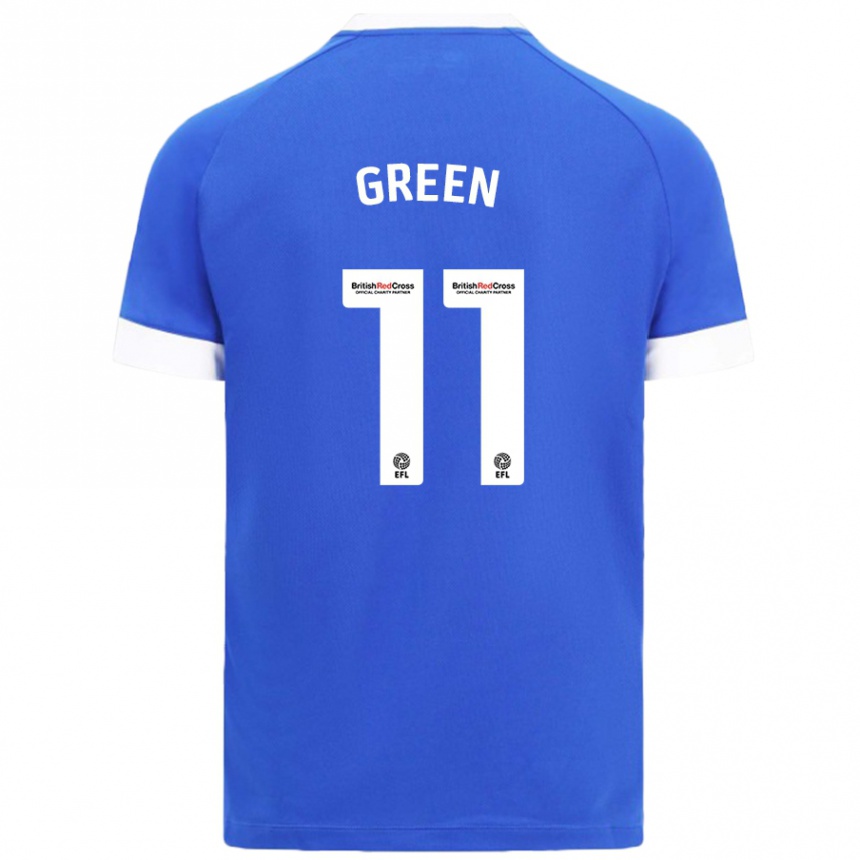 Enfant Football Maillot Danielle Green #11 Bleu Ciel Tenues Domicile 2024/25 Canada