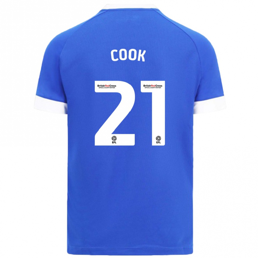 Enfant Football Maillot Mikayla Cook #21 Bleu Ciel Tenues Domicile 2024/25 Canada