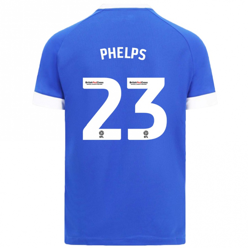 Enfant Football Maillot Anna Phelps #23 Bleu Ciel Tenues Domicile 2024/25 Canada