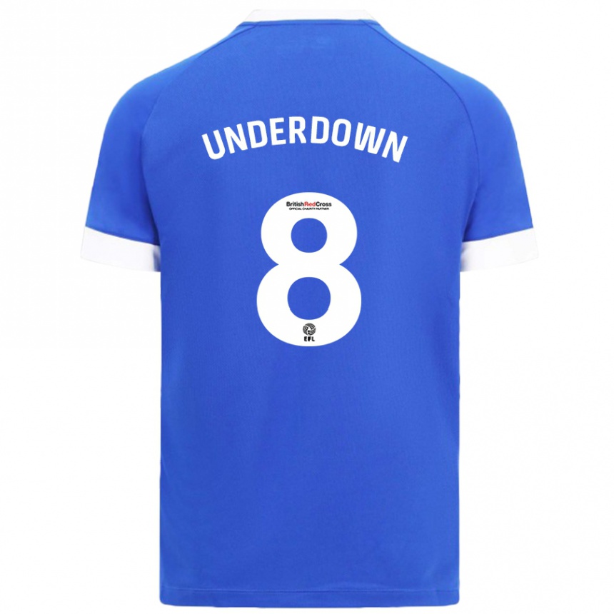 Enfant Football Maillot Kanisha Underdown #8 Bleu Ciel Tenues Domicile 2024/25 Canada