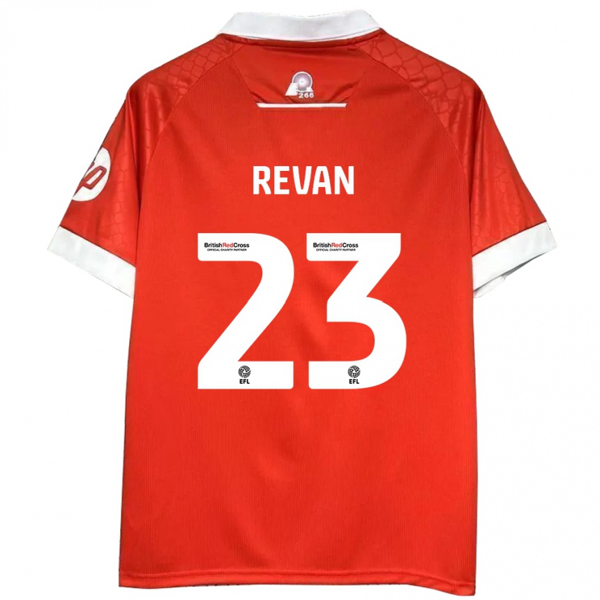 Enfant Football Maillot Sebastian Revan #23 Rouge Blanc Tenues Domicile 2024/25 Canada