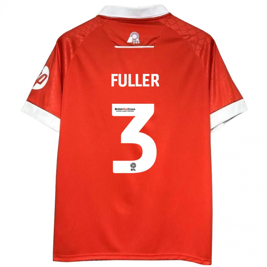 Enfant Football Maillot Olivia Fuller #3 Rouge Blanc Tenues Domicile 2024/25 Canada