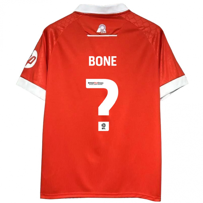 Enfant Football Maillot Kai Bone #0 Rouge Blanc Tenues Domicile 2024/25 Canada