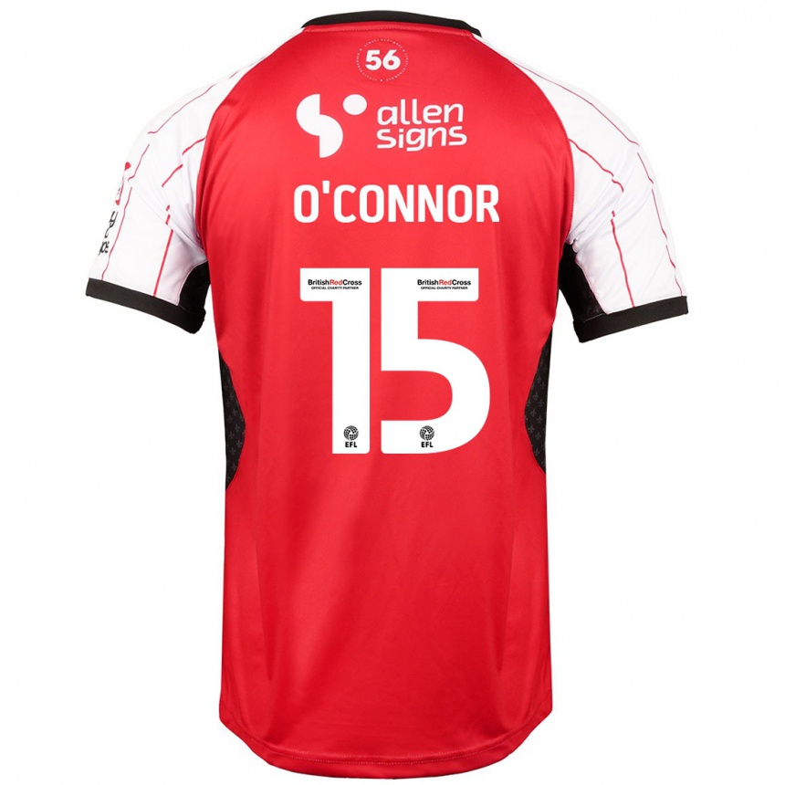 Enfant Football Maillot Paudie O'connor #15 Blanc Tenues Domicile 2024/25 Canada