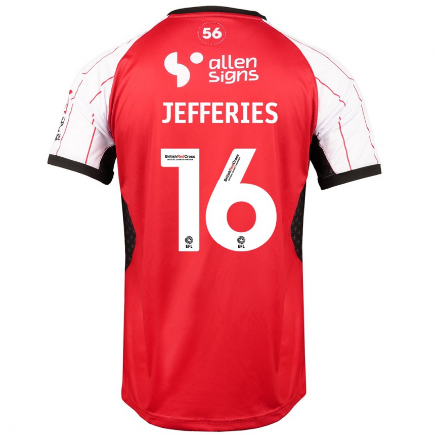 Enfant Football Maillot Dom Jefferies #16 Blanc Tenues Domicile 2024/25 Canada