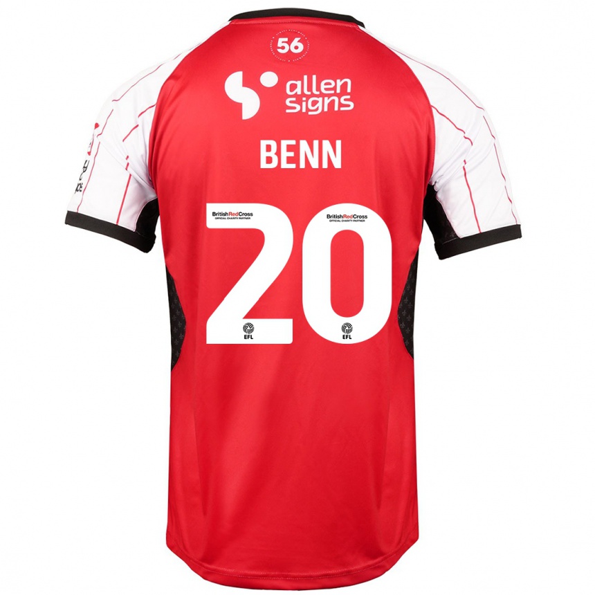 Enfant Football Maillot Jay Benn #20 Blanc Tenues Domicile 2024/25 Canada