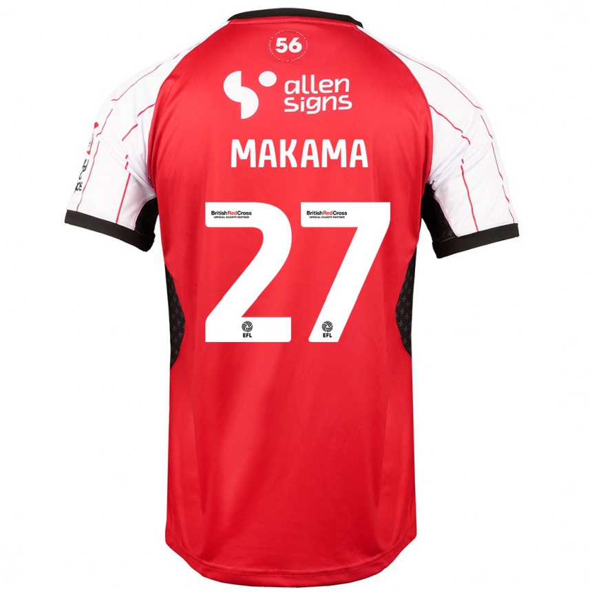 Enfant Football Maillot Jovon Makama #27 Blanc Tenues Domicile 2024/25 Canada