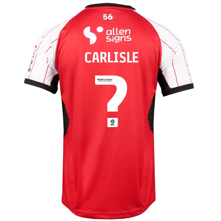 Enfant Football Maillot Charlie Carlisle #0 Blanc Tenues Domicile 2024/25 Canada