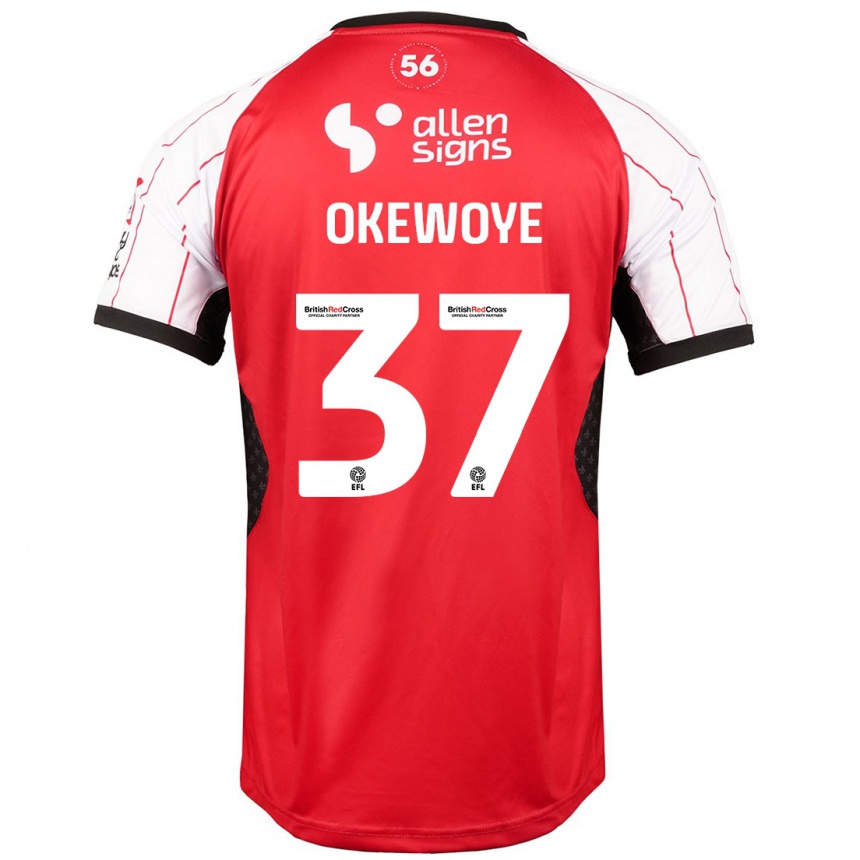 Enfant Football Maillot Gbolahan Okewoye #37 Blanc Tenues Domicile 2024/25 Canada