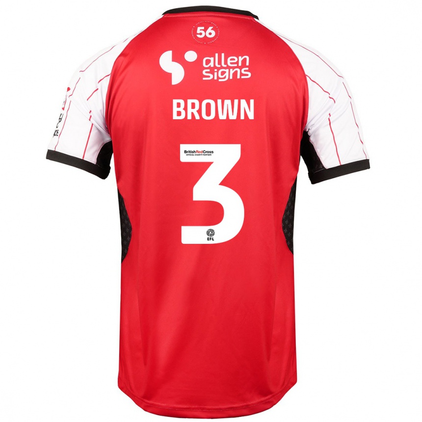 Enfant Football Maillot Jaden Brown #3 Blanc Tenues Domicile 2024/25 Canada