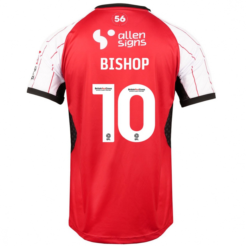 Kids Football Teddy Bishop #10 White Home Jersey 2024/25 T-Shirt Canada