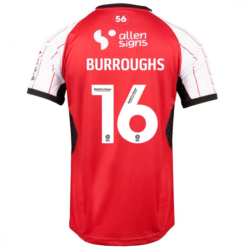 Enfant Football Maillot Jack Burroughs #16 Blanc Tenues Domicile 2024/25 Canada