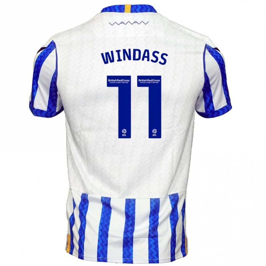 Enfant Football Maillot Josh Windass #11 Bleu Blanc Tenues Domicile 2024/25 Canada