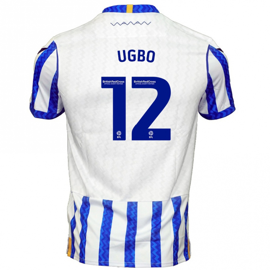 Enfant Football Maillot Iké Ugbo #12 Bleu Blanc Tenues Domicile 2024/25 Canada