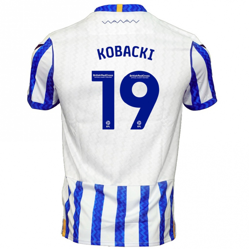 Kids Football Olaf Kobacki #19 Blue White Home Jersey 2024/25 T-Shirt Canada