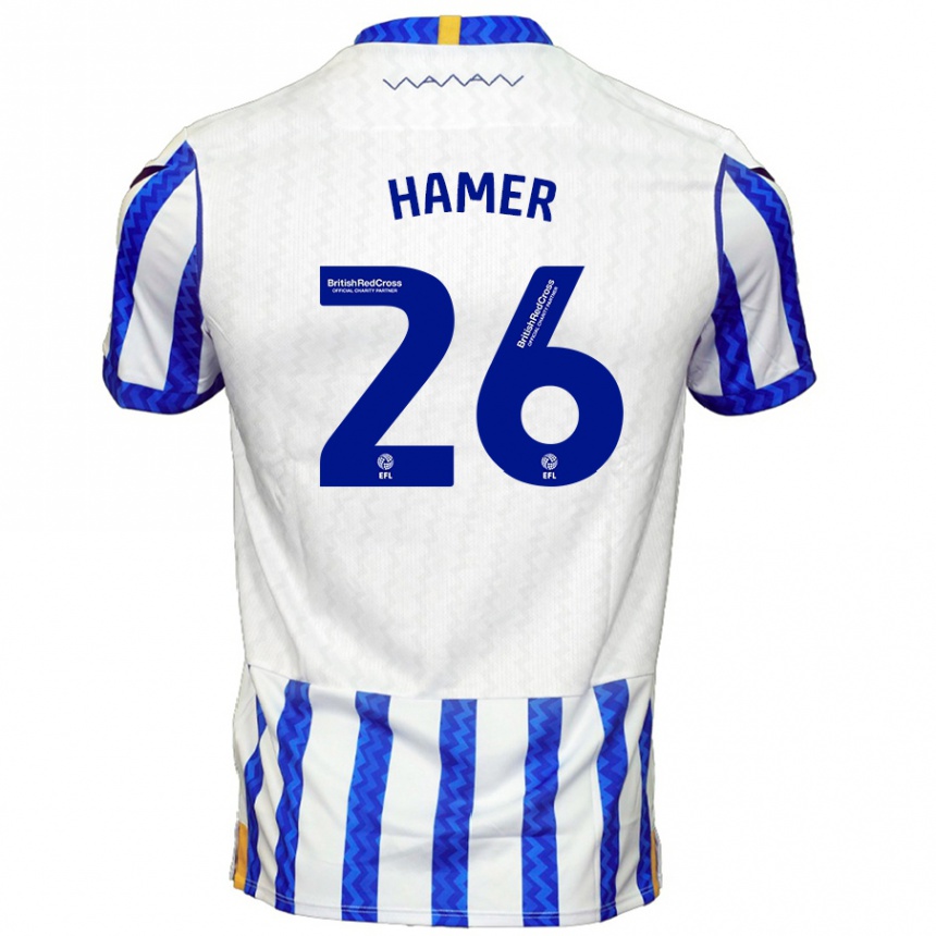 Enfant Football Maillot Ben Hamer #26 Bleu Blanc Tenues Domicile 2024/25 Canada