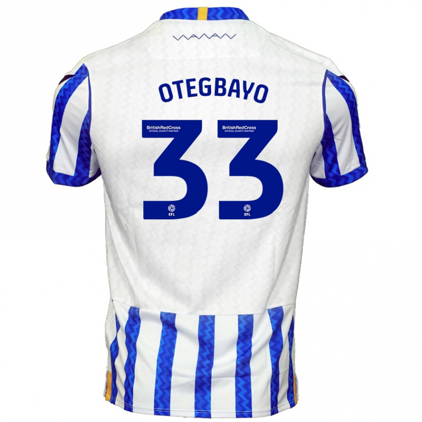 Kids Football Gabriel Otegbayo #33 Blue White Home Jersey 2024/25 T-Shirt Canada