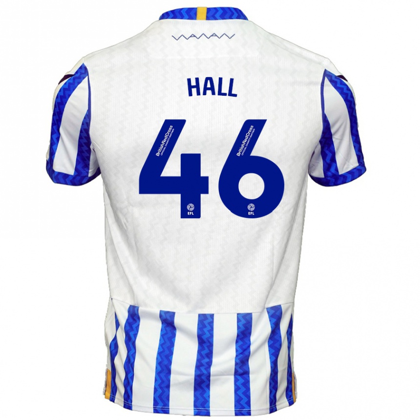 Enfant Football Maillot Jack Hall #46 Bleu Blanc Tenues Domicile 2024/25 Canada