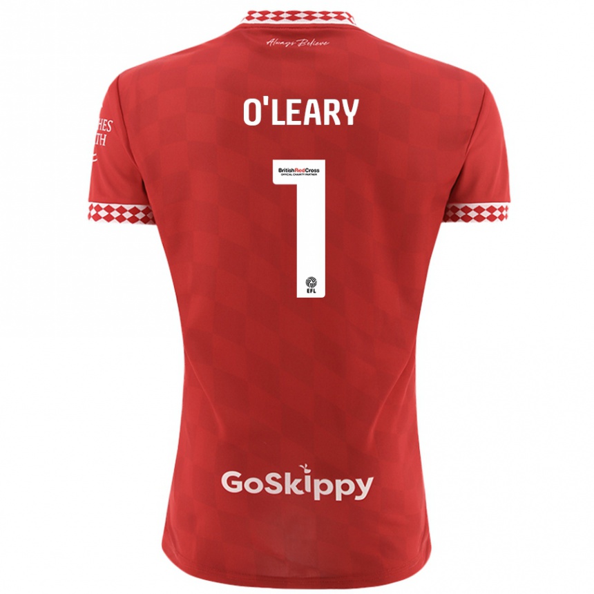 Enfant Football Maillot Max O'leary #1 Rouge Tenues Domicile 2024/25 Canada