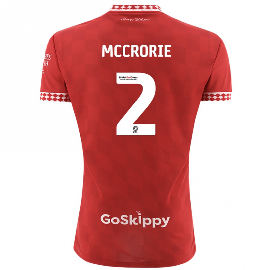 Enfant Football Maillot Ross Mccrorie #2 Rouge Tenues Domicile 2024/25 Canada