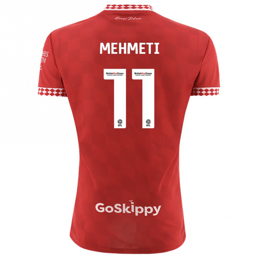 Enfant Football Maillot Anis Mehmeti #11 Rouge Tenues Domicile 2024/25 Canada