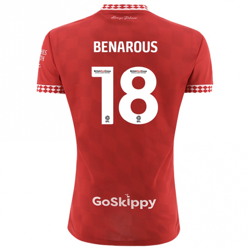 Enfant Football Maillot Ayman Benarous #18 Rouge Tenues Domicile 2024/25 Canada