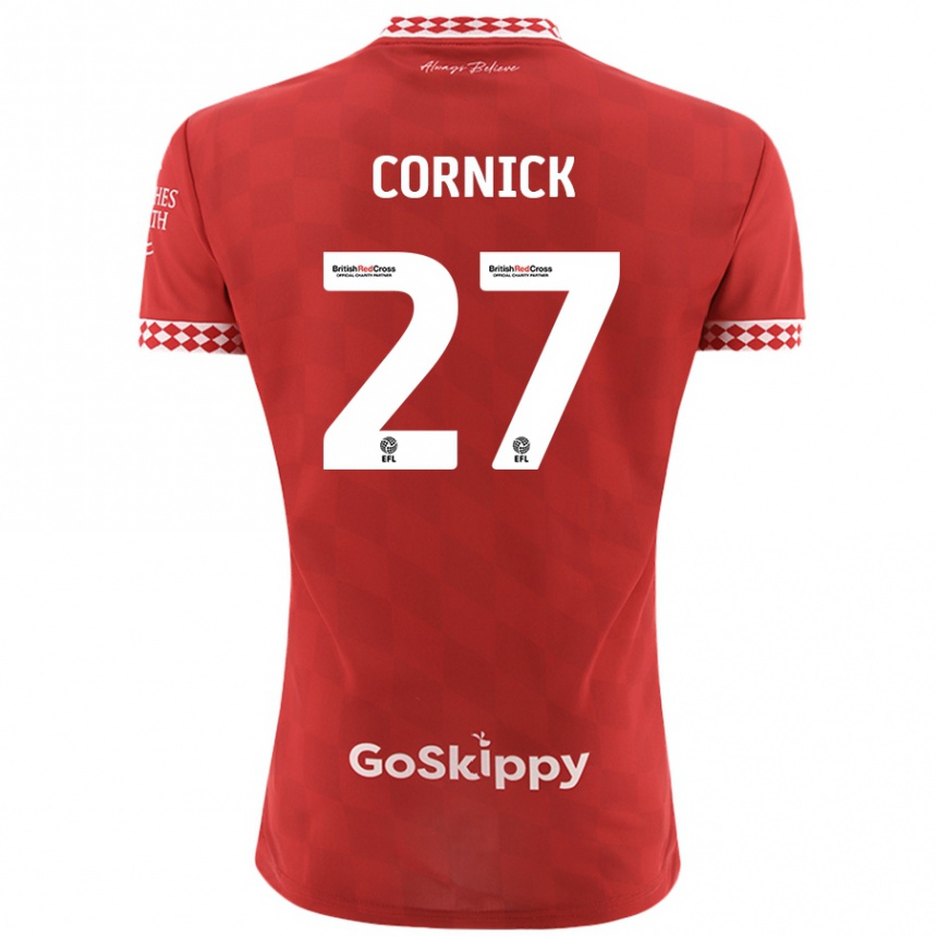 Enfant Football Maillot Harry Cornick #27 Rouge Tenues Domicile 2024/25 Canada