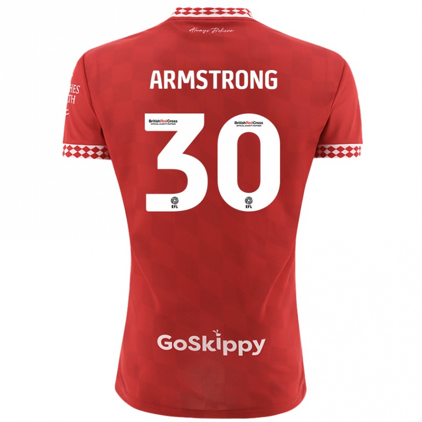 Kids Football Sinclair Armstrong #30 Red Home Jersey 2024/25 T-Shirt Canada