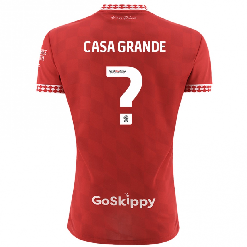 Enfant Football Maillot Josey Casa-Grande #0 Rouge Tenues Domicile 2024/25 Canada