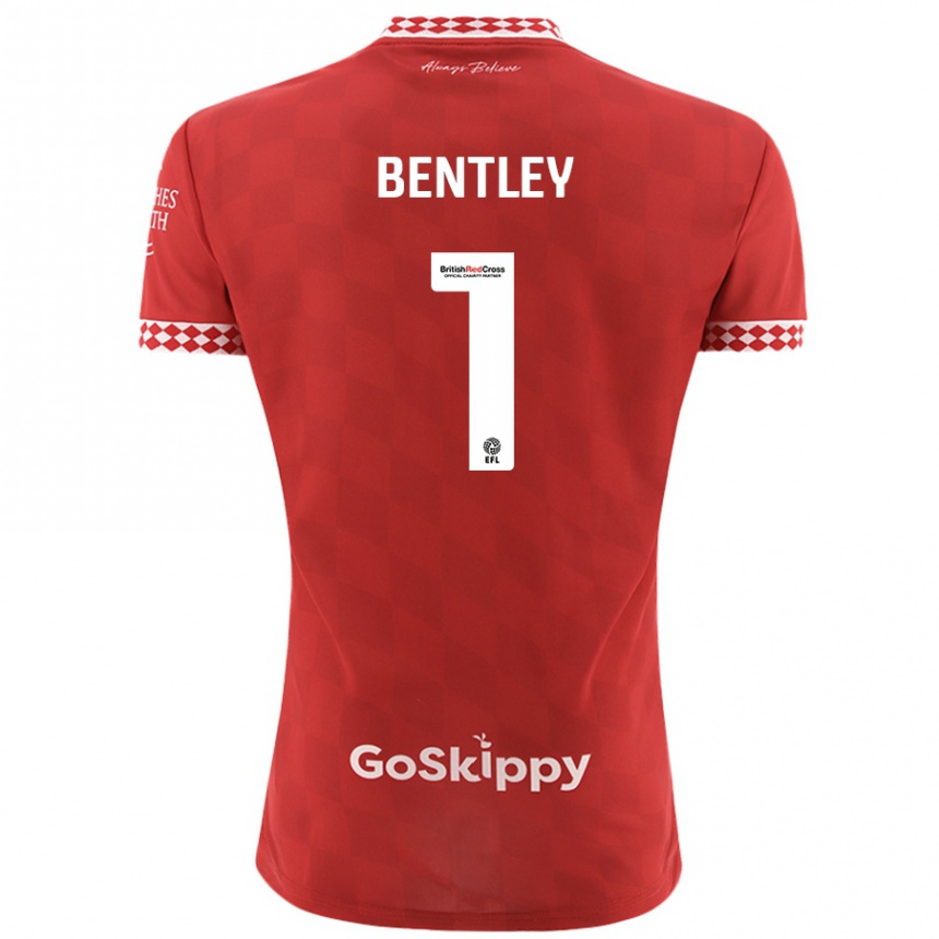 Enfant Football Maillot Fran Bentley #1 Rouge Tenues Domicile 2024/25 Canada