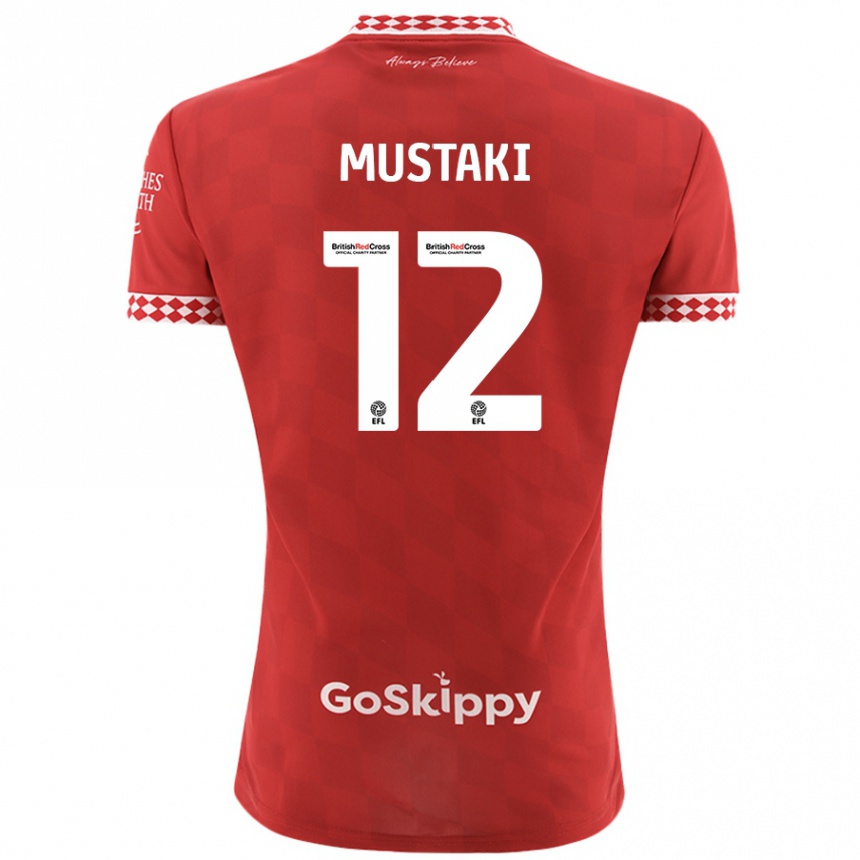 Kids Football Chloe Mustaki #12 Red Home Jersey 2024/25 T-Shirt Canada