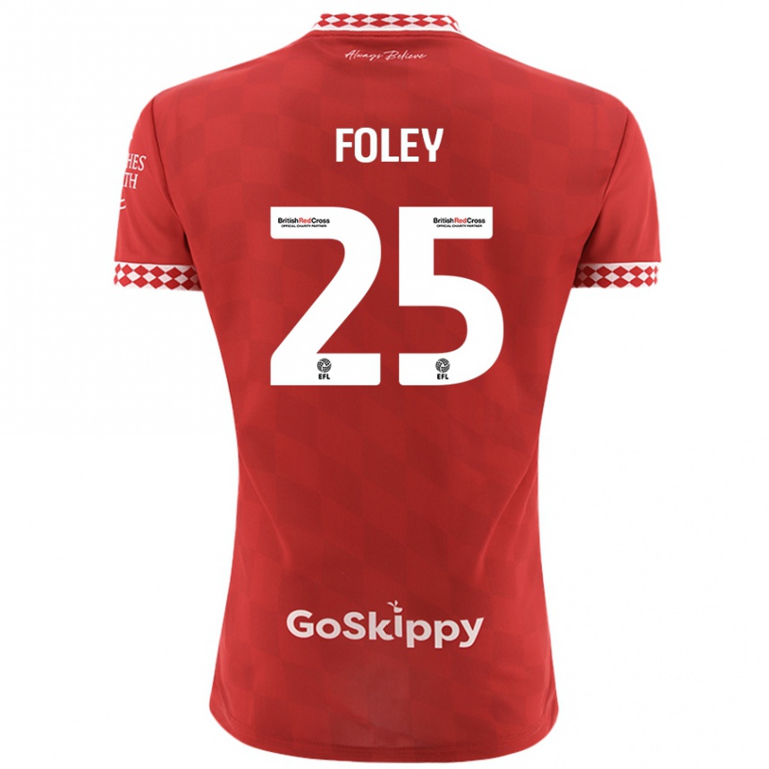 Enfant Football Maillot Erin Foley #25 Rouge Tenues Domicile 2024/25 Canada