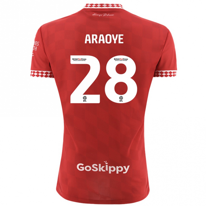 Enfant Football Maillot Raphael Araoye #28 Rouge Tenues Domicile 2024/25 Canada