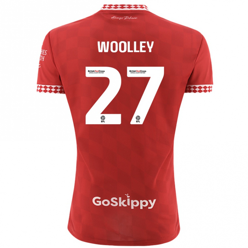 Enfant Football Maillot Jesse Woolley #27 Rouge Tenues Domicile 2024/25 Canada