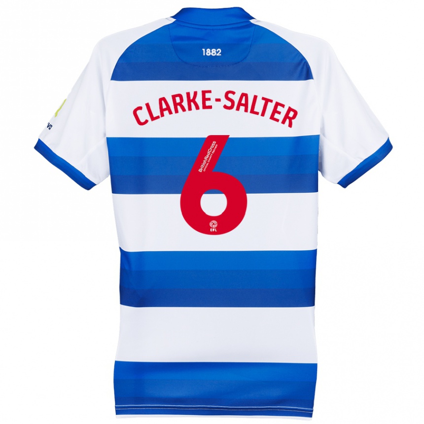 Enfant Football Maillot Jake Clarke-Salter #6 Blanc Bleu Tenues Domicile 2024/25 Canada